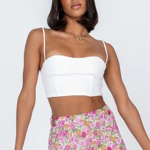 PRINCESS POLLY DOREEN WHITE TOP NEW